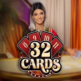 32 Cards slot logo by Ezugi at Leon Casino