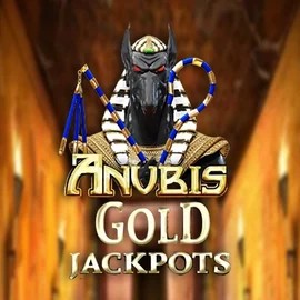 Anubis Gold Jackpots logo by Inspired Gaming at Leon Casino