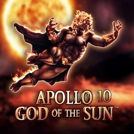 Apollo God of the Sun slot logo by Novomatic at Leon Casino