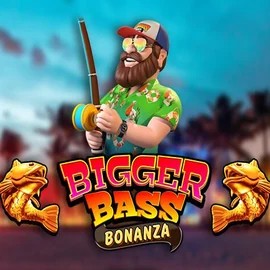 Official Slots logo: Bigger Bass Bonanza by Pragmatic Play at Leon Casino