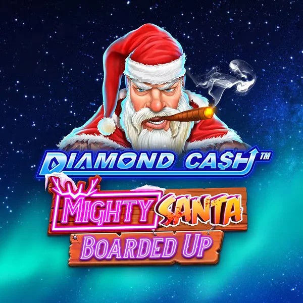 Diamond Cash Mighty Santa Boarded Up game by Greentube – logo hosted on Leon Casino