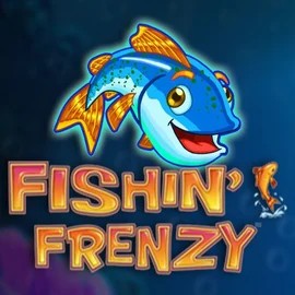 Fishin Frenzy slot logo by Blueprint Gaming at Leon Casino