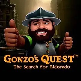 Gonzo's Quest logo by NetEnt at Leon Casino