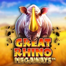 Great Rhino Megaways slot visual from Pragmatic Play available on leon-casino.org