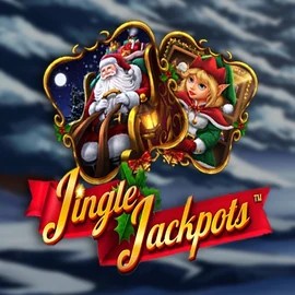 Jingle Jackpots slot logo by Dragon Gaming at Leon Casino