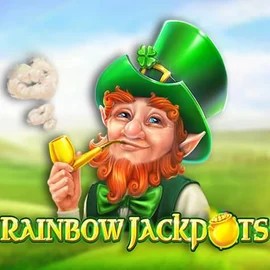 Rainbow Jackpots online game logo by Red Tiger Gaming on leon-casino.org