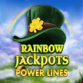 Official Jackpots logo: Rainbow Jackpots Power Lines by Red Tiger Gaming at Leon Casino