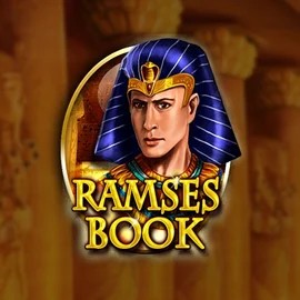 Ramses Book Deluxe slot logo by Gamomat at Leon Casino