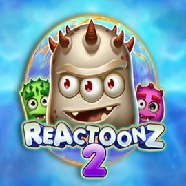Slots logo of Reactoonz 2 from Play’n GO at Leon Casino