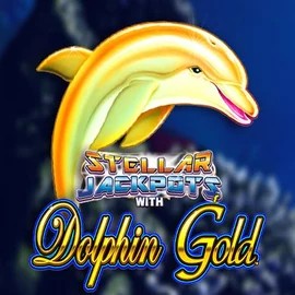 Dolphin Gold with Stellar Jackpots slot icon by Lightning Box Game, available at Leon Casino